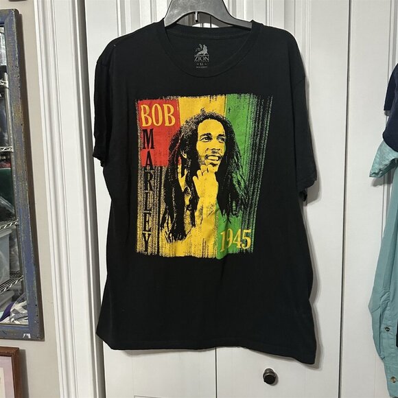 Zion Rootswear Other - Zion Rootswear Bob Marley T Shirt Black XL Jamaica Reggae 1945